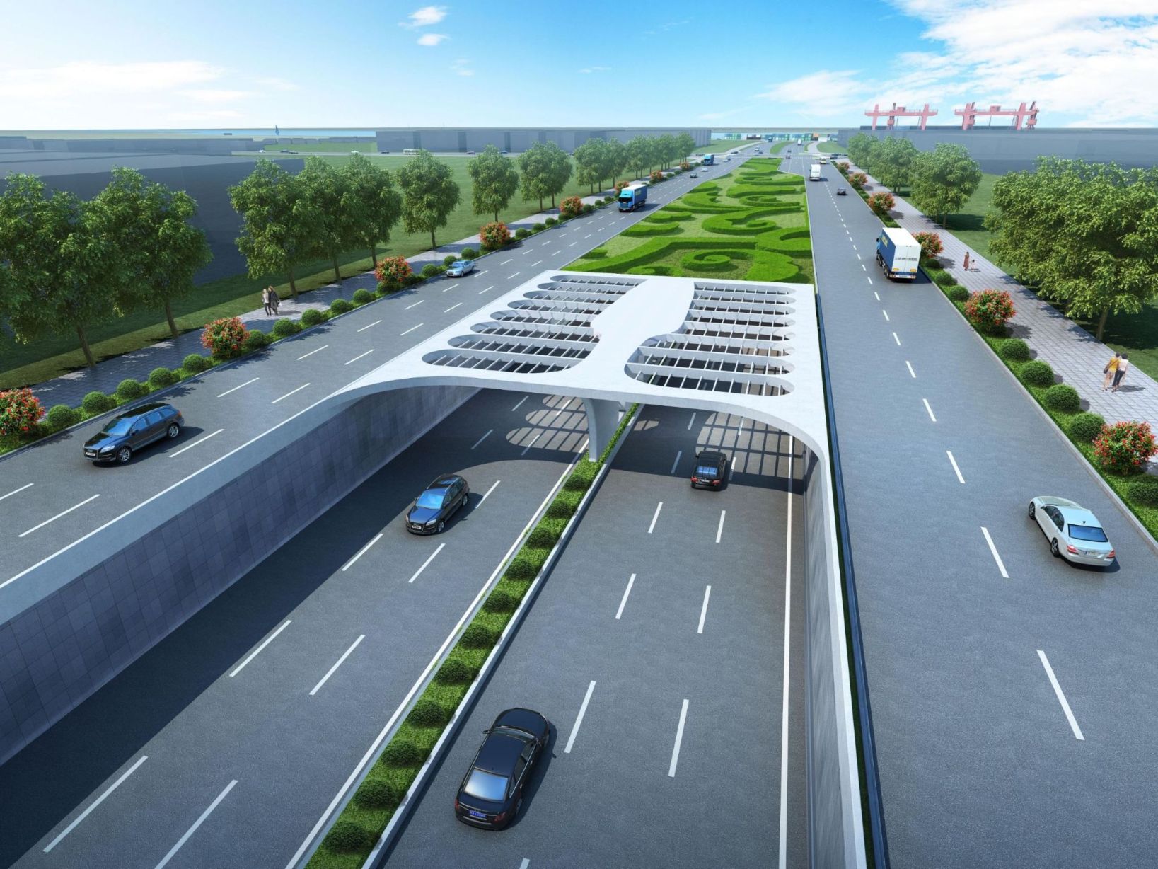 季华西隧道（效果图）